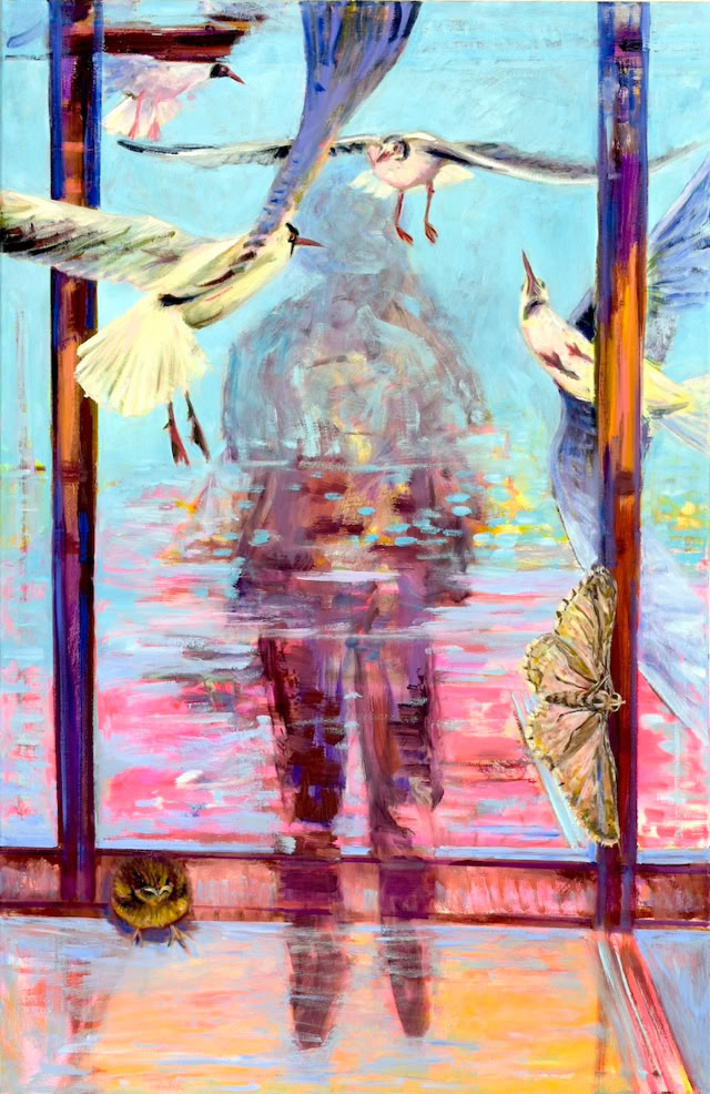 Birds and silhouette