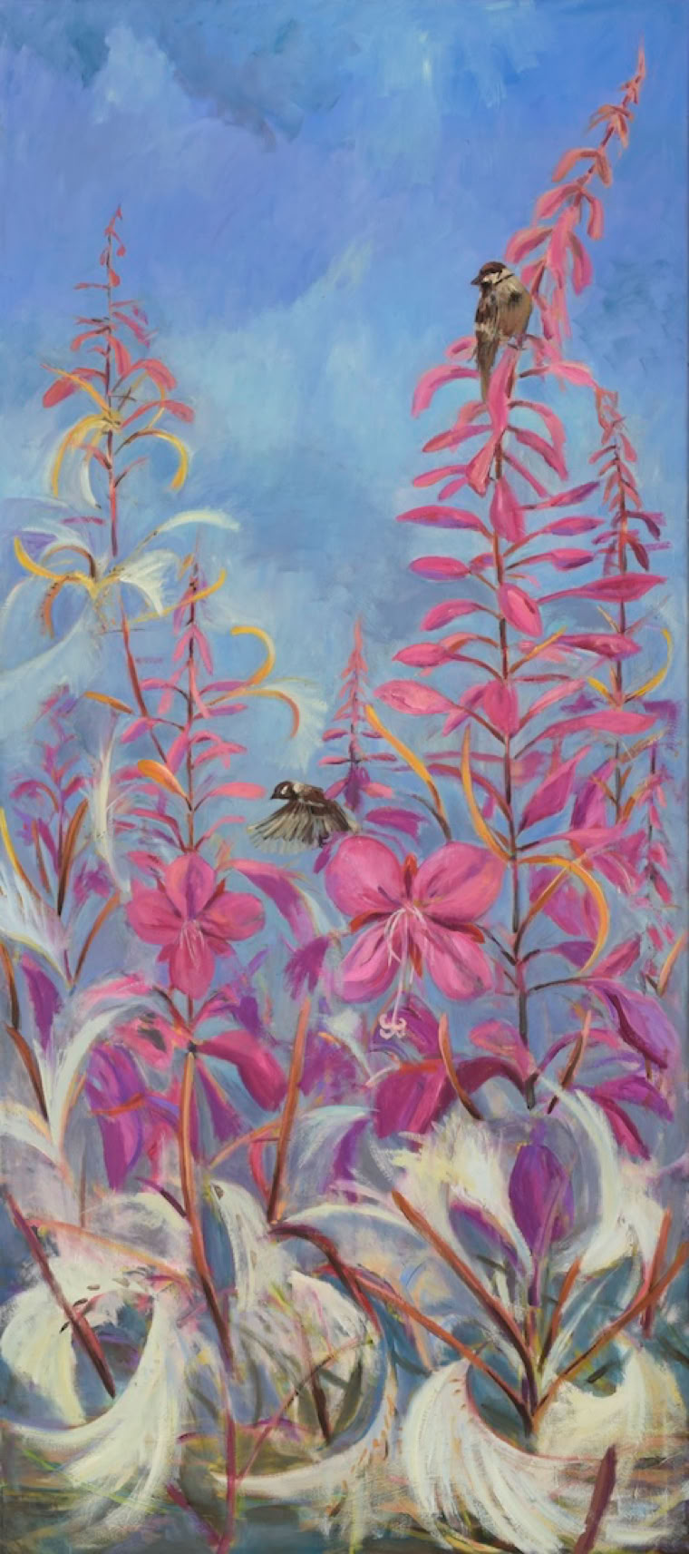 Brise 2016 250 x 90 cm Öl auf Nesselleinwand