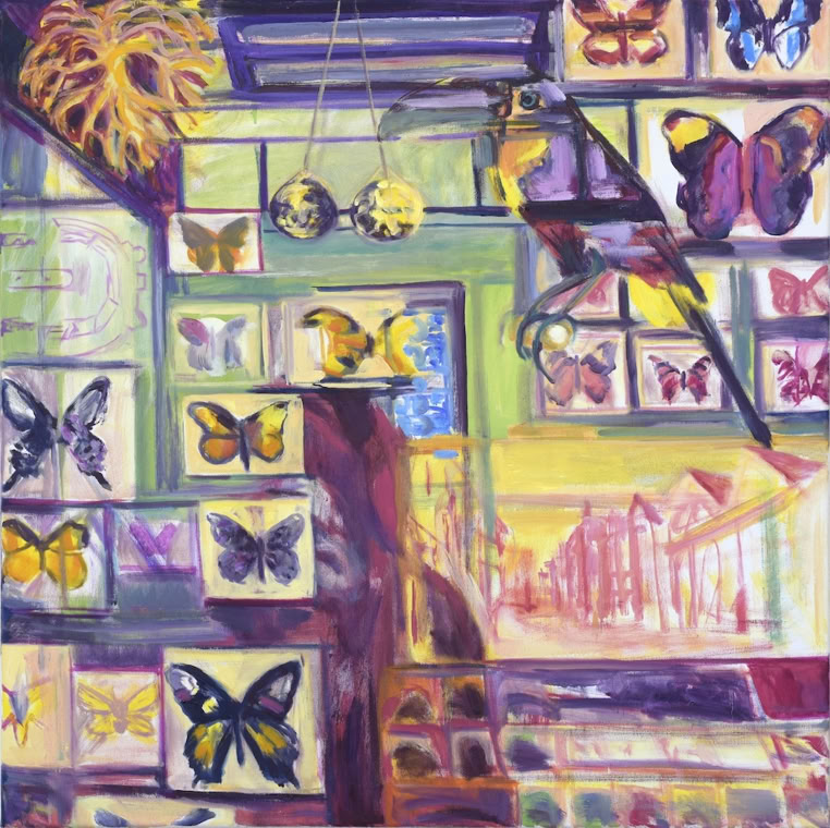 2021, 80 x 80 cm, Öl auf Nesselleinwand