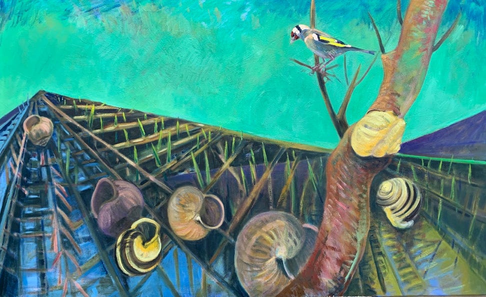 80 x 130 cm, Öl auf Nesselleinwand