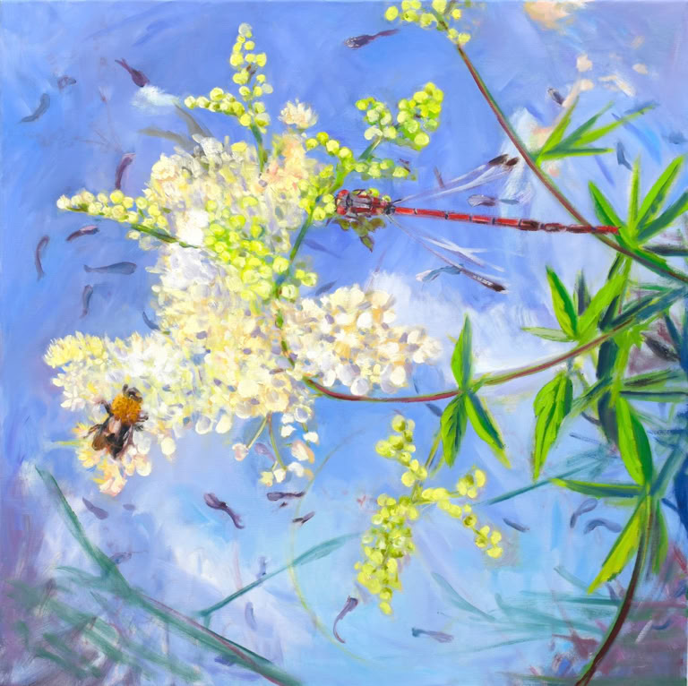 90 x 90 cm, Öl auf Nesselleinwand