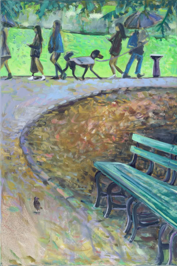 90 x 60 cm 2024 Öl auf Nesselleinwand
