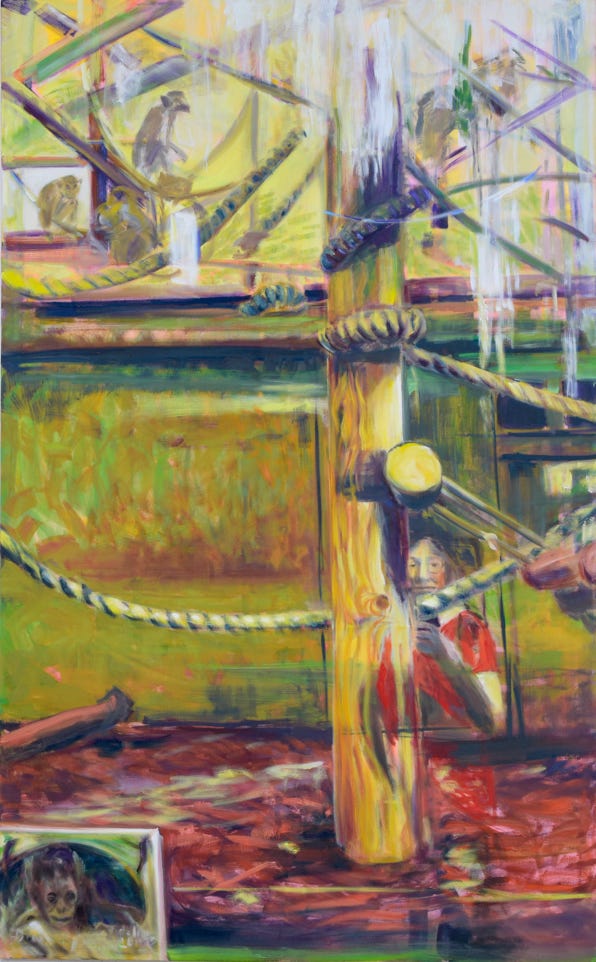 210 x 130 cm, Öl auf Nessel