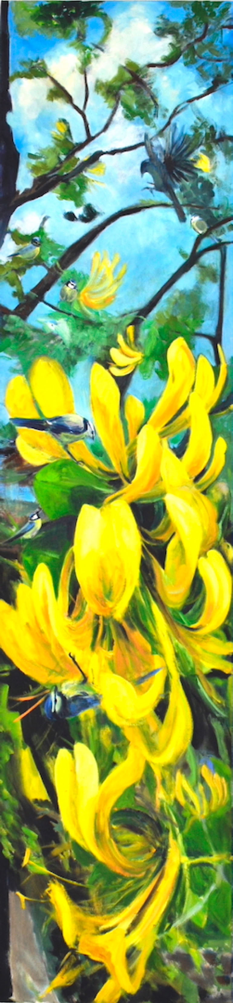 2020, 220 x 60 cm, Öl auf Nesselleinwand