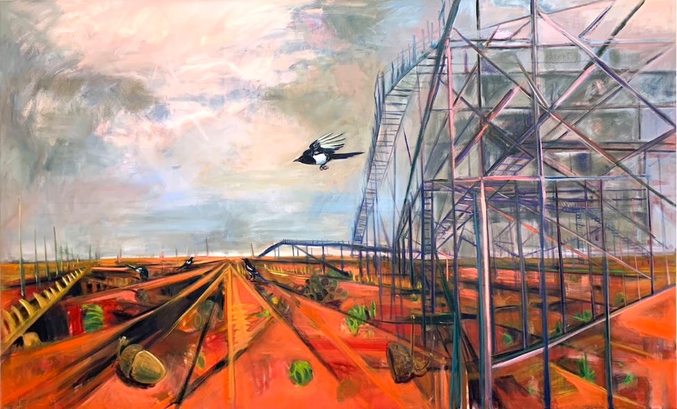 2021, 135 x 220 cm, Öl auf Nesselleinwand