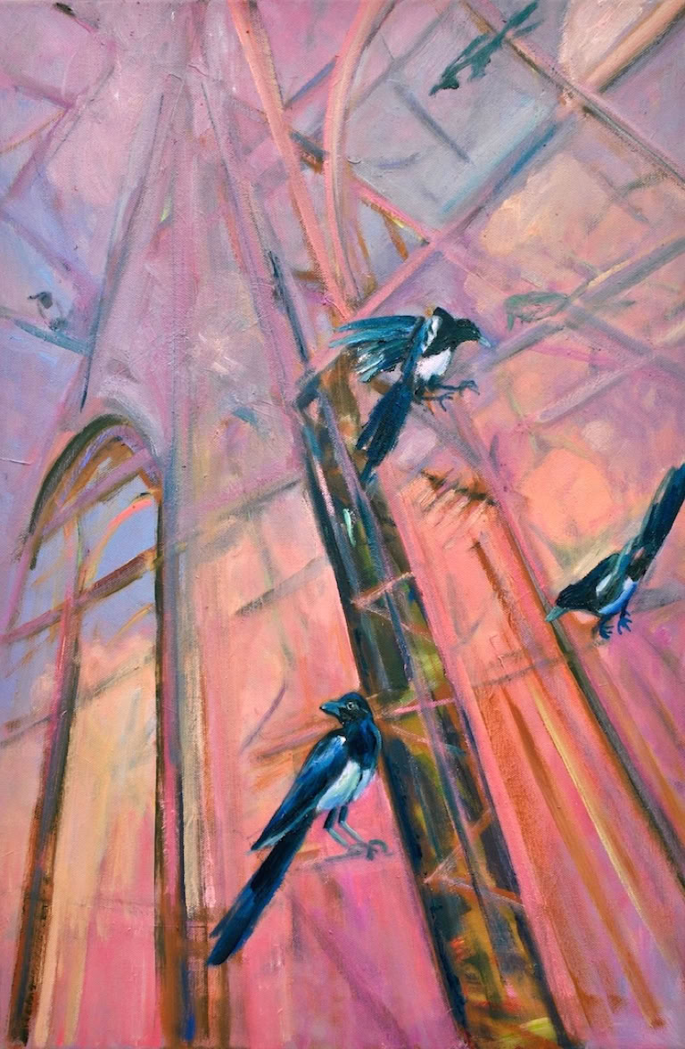Kleine Kathedrale 2016 60 x 40 cm Öl auf Nesselleinwand
